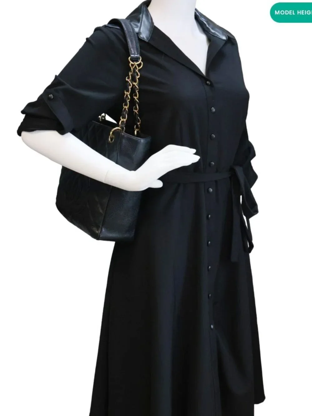 Chanel PST Petite Quilted Caviar Leather Shopping Tote Black